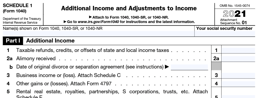 1040-Schedule-1 Form