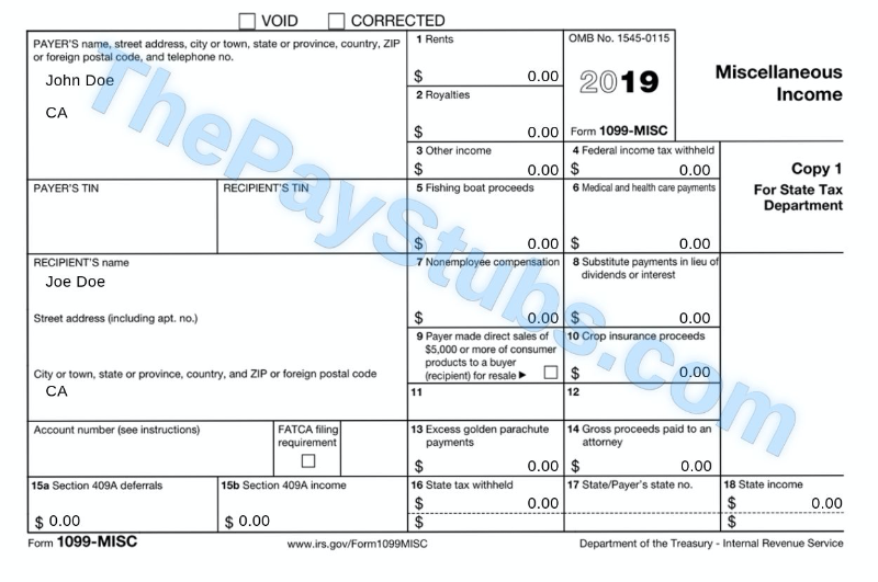 1099 Online No 1 1099 Generator Thepaystubs