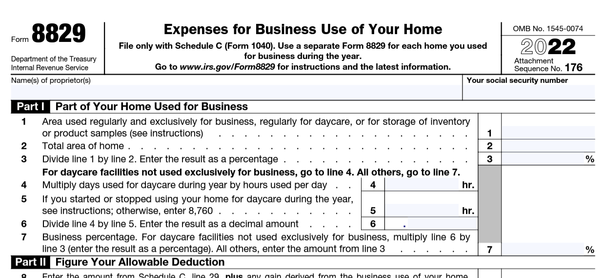 8829 Form