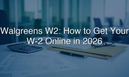 Walgreens W2: How To Get Your W-2 Online for 2026