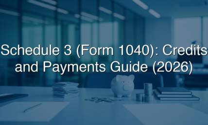 Schedule 3 (Form 1040): Credits and Payments Guide (2026)