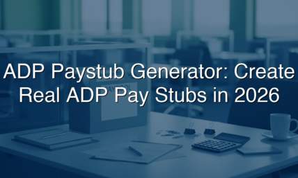 ADP Paystub Generator: Create Real ADP Pay Stubs in 2026