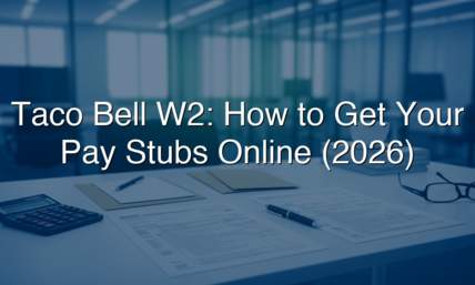 Taco Bell W2: How To Get Your Pay Stubs Online (2026)