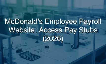 McDonald's Employee Payroll Website: Access Pay Stubs (2026)