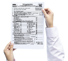 Signing a 1040 Schedule C Form