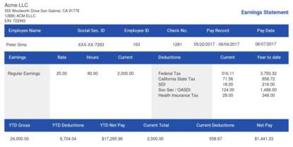 Monthly Pay Stub Template from www.thepaystubs.com